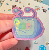 Image 2 of Tenna βI LOVE TVβ Badge & sticker