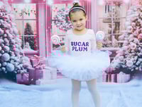 Image 2 of Pink Sugar Plum Fairy Tutu Bodysuit Leotard Girl’s Tulle Girls Winter Dress  Party Set