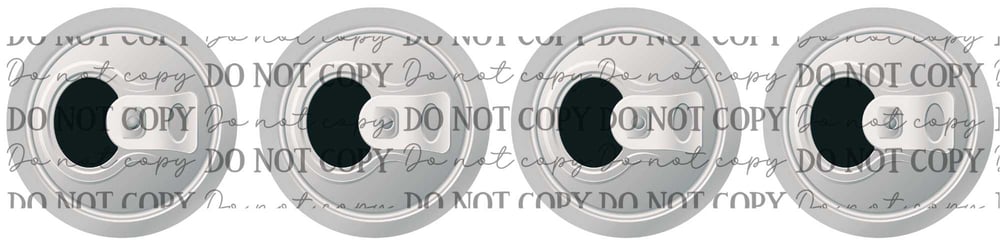 Image of Soda Can LId Uv Dtf Decals Set of 4