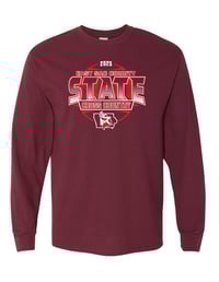 Image 1 of MAROON State XC LONG Sleeve T-shirt