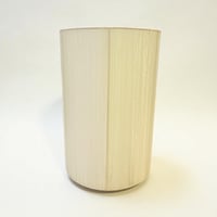 Image 9 of Grande lampe céramique grès marron pyrité vintage 1960s - 1970s - Abat-jour en ruban