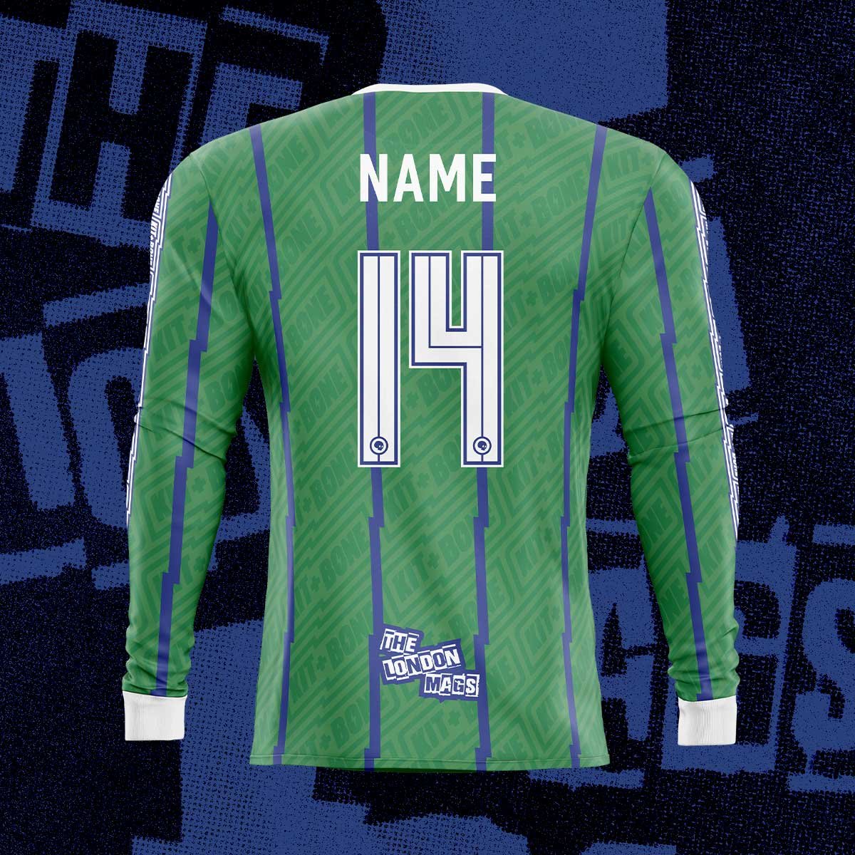 Image of London Mags Away Shirt Long Sleeve Customised