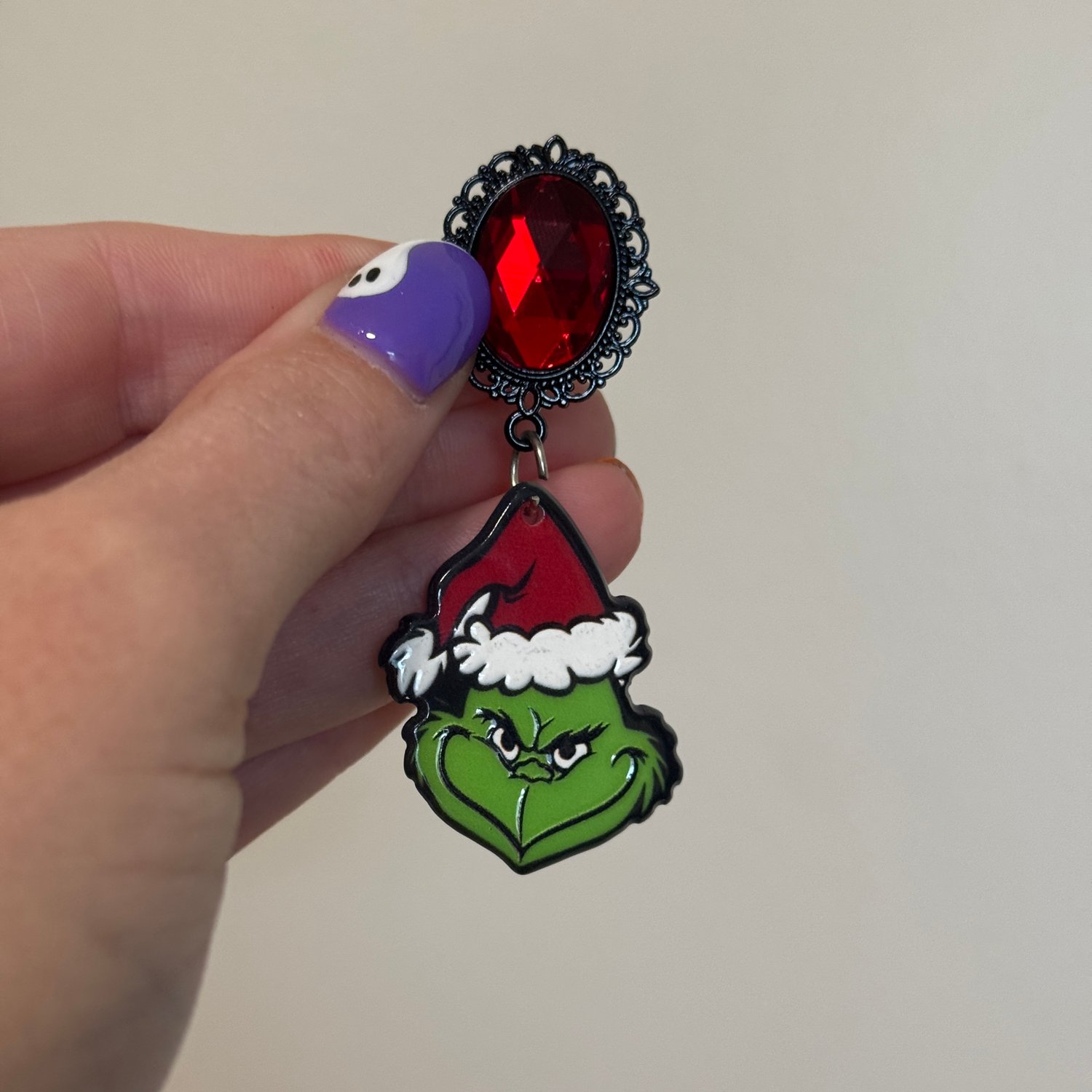 Image of Red Gem Mean One Dangles (sizes 2g-5/8)