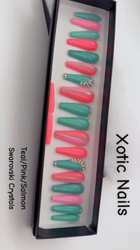 Image 2 of Pink/Salmon pink/Teal