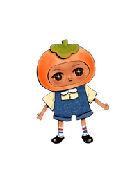 Percy Persimmon Sticker 