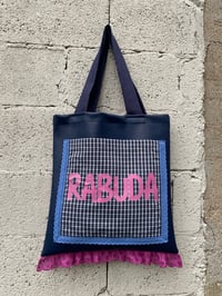 Image 3 of Bolsiña feita a man. RABUDA polipiel azul. Deseño exclusivo!