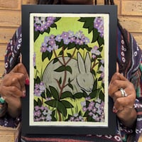 Resting Amongst The Flora A4 Print