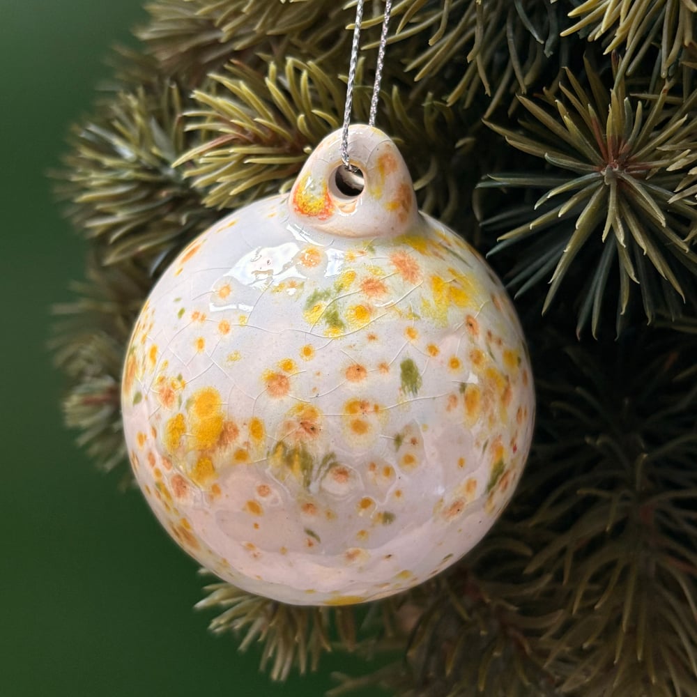 Image of Yellow Snow Glaze Bauble