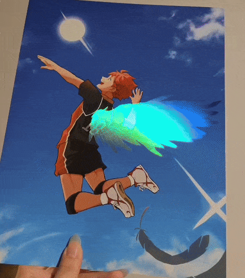 Holographic Hinata Wings Print (2 sizes)