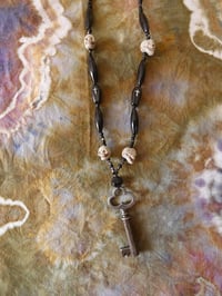 Image 2 of Key and Skulls Necklace - Free Shipping