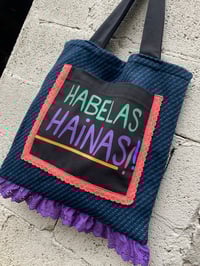 Image 1 of Bolsiña feita a man. HABELAS HAINAS. Deseño exclusivo!