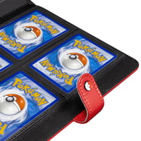 Image 4 of Premium Red 4-Pocket Snap Binder for Pokémon