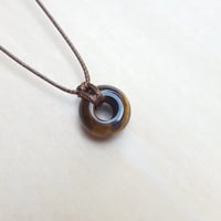 Image 1 of Tiger eye adjustable cord necklace