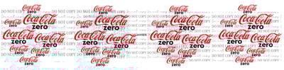 Image of Coke Zero Soda Can LId Uv Dtf Decals Set of 4