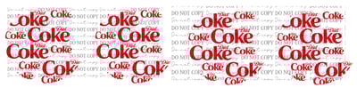 Image of Diet Coke Soda Can LId Uv Dtf Decals Set of 4