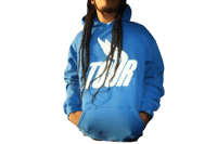 Image 1 of Angel Wing BLUE Pullover Sample Hoodies - Until 11/1
