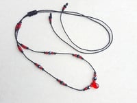 Image 4 of Hippie goth adjustable choker necklace - Handmade jewelry