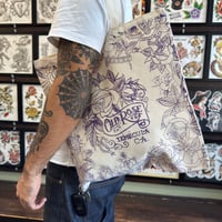 Image 1 of Rose Stencil Tote Bag
