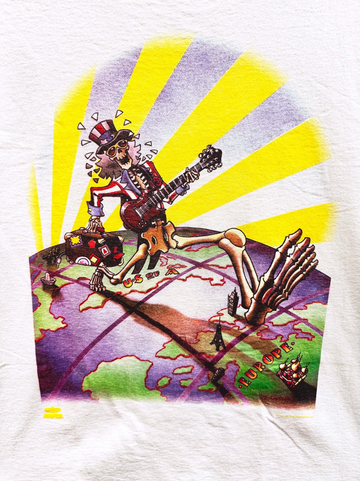 GRATEFUL DEAD EUROPEAN TOUR 1990 ツアーTシャツ Grateful Dead 1990 Euro Tour T-Shirt - Fits M | Primarily Dead