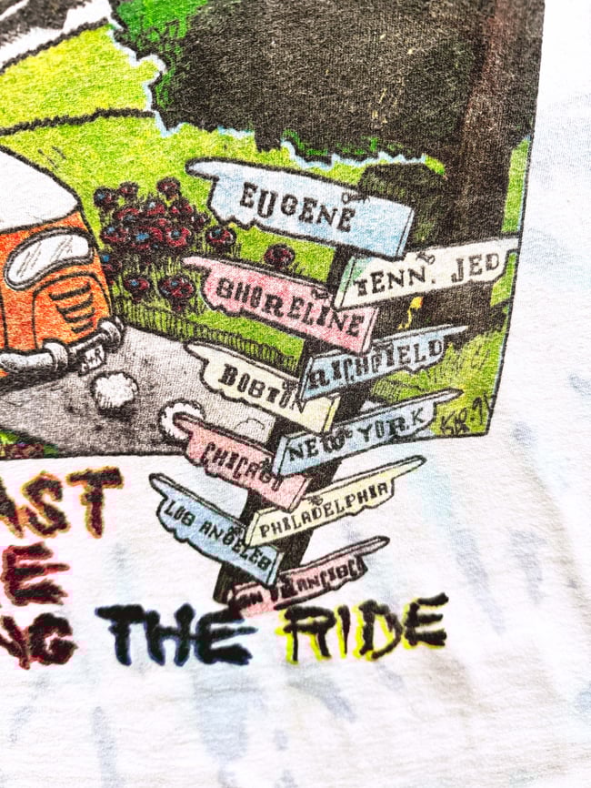 Grateful Dead 1995 Tour 'Enjoying the Ride' Lot T-Shirt - Fits L