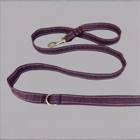 Image 4 of The Ultra Violet Leash — Upcycled Purple Denim Dog Leash