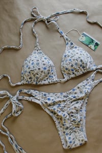 Image 2 of  ♲ Light Heart Cotton Bikini Set - L 