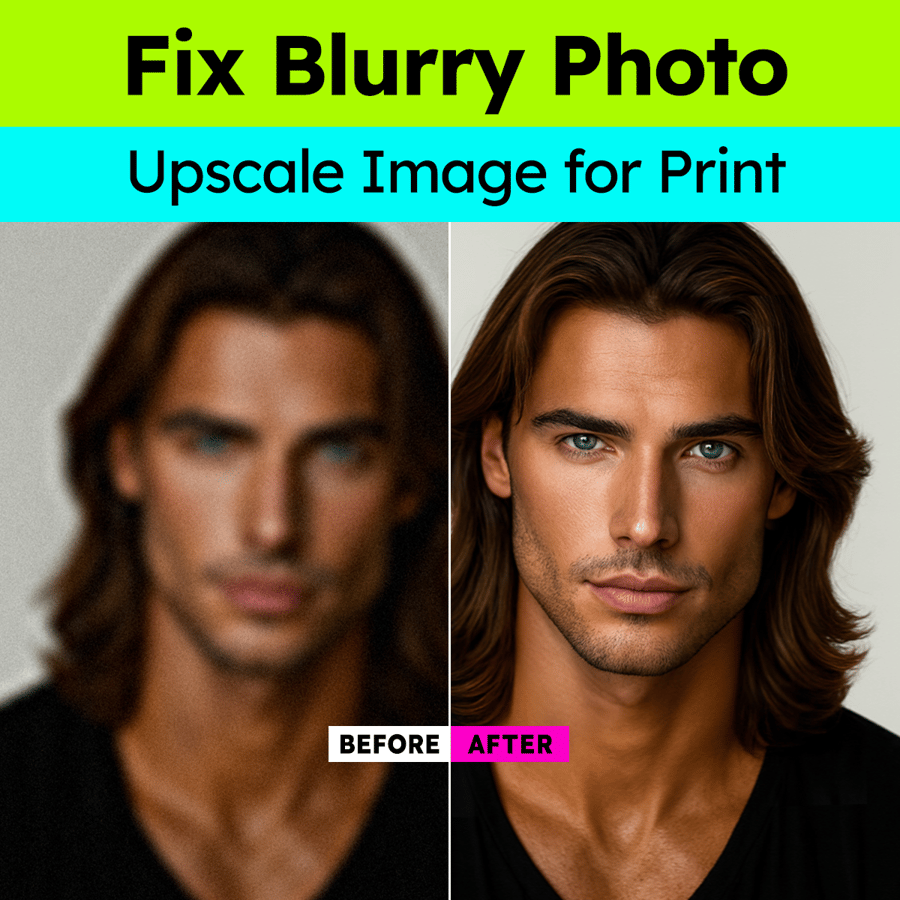 Image of Fix Blurry Photos, Upscale Image, Photo Quality, Wedding Photos Increase Resolution, Make Image Bigg