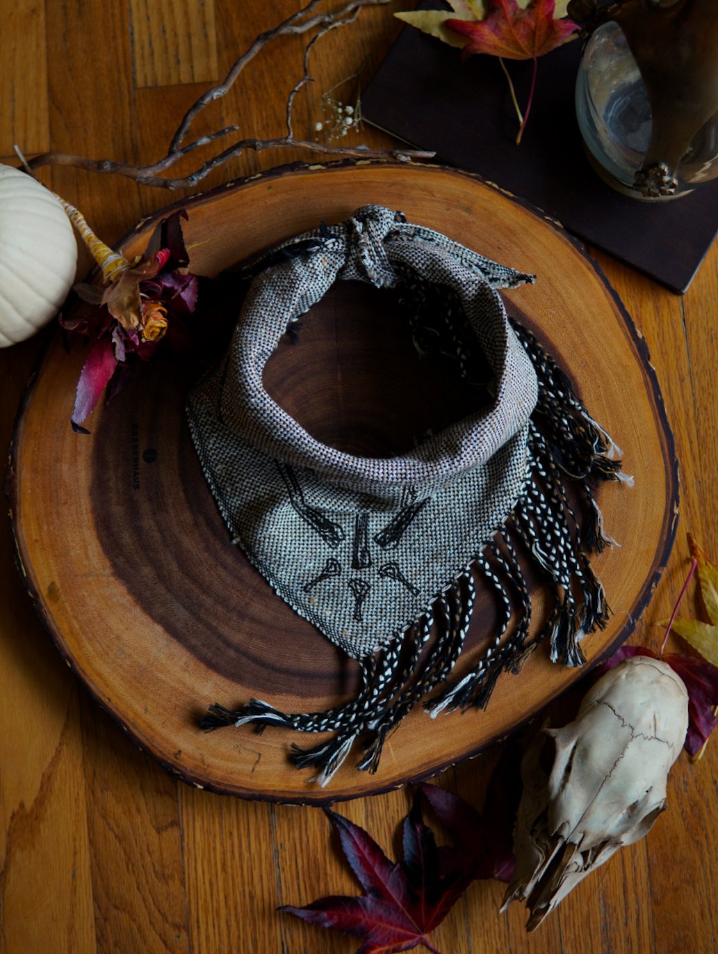 Image of Woven Kerchief  - Bones Risen