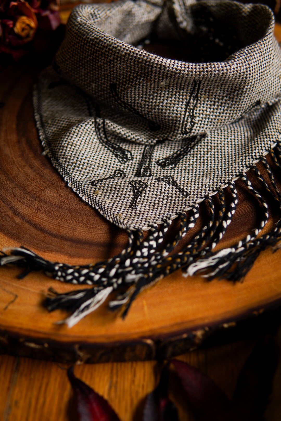 Image of Woven Kerchief  - Bones Risen