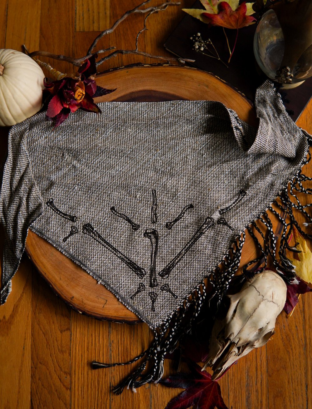 Image of Woven Kerchief  - Bones Risen