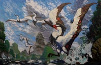 Image 1 of Small - Pterosaurs Take Flight Print 7.75x12 inches