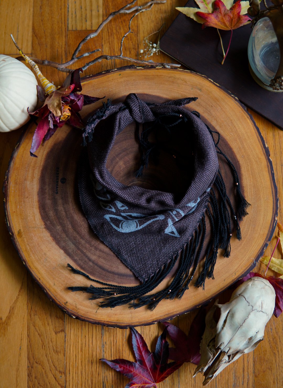 Image of  Woven Kerchief  - Brown Eyes