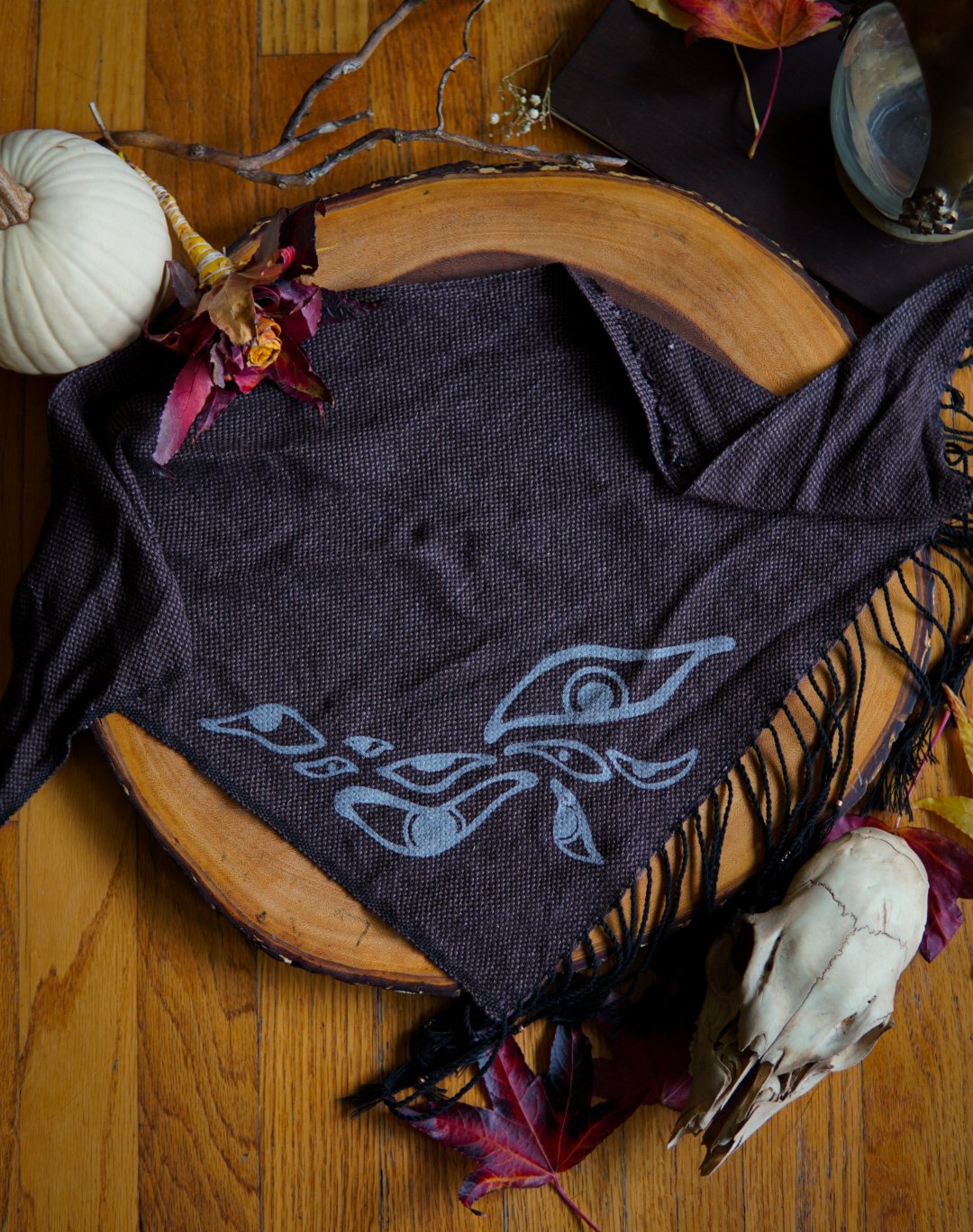 Image of  Woven Kerchief  - Brown Eyes