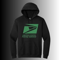 Image 4 of Black- USPS Hoodie Sweatshirt