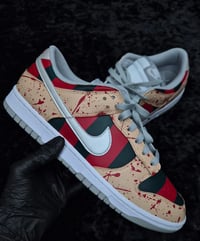 Image 1 of Custom Freddy Krueger Dunks