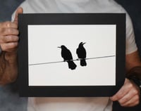 Image 1 of The Silent Treatment - a4 Mounted Print.