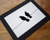 Image 2 of The Silent Treatment - a4 Mounted Print.