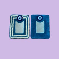 Image 1 of Tufted Evil Eye Mirrors