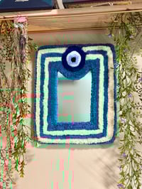 Image 4 of Tufted Evil Eye Mirrors