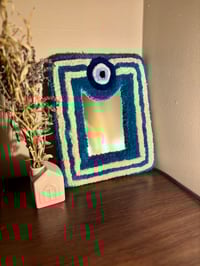 Image 5 of Tufted Evil Eye Mirrors
