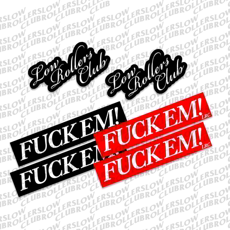 " F**K EM " - STICKER PACK (6PK)