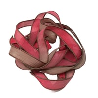 Image 6 of 1PC. LAVA 42" Hand Dyed Finished Edge Silk Wrist Wrap Bracelet/Jewelry/Craft Ribbons