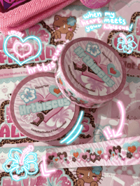Image 1 of hrtbiscus washi tape