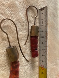 Image 4 of Red Gem Danglers