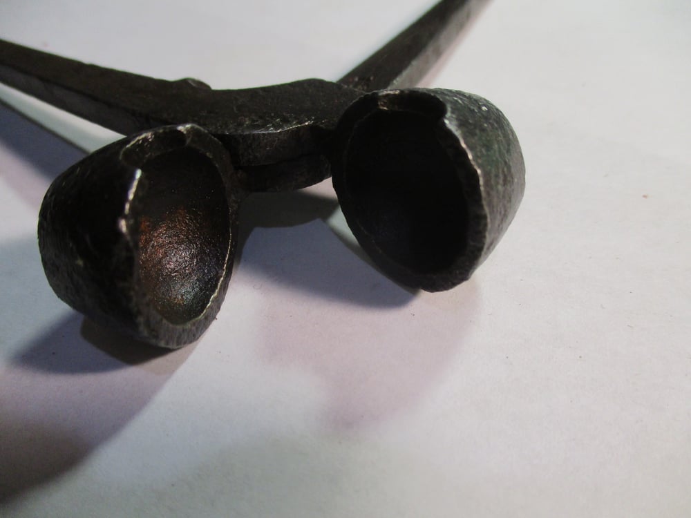 #193-CIVIL WAR SALE: HEAVY IRON(?) METAL BULLET MOLD FOR ROUND BALL