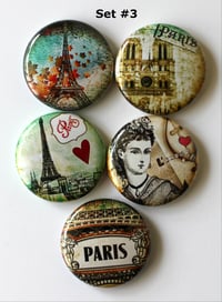 Image 3 of I Love Paris Buttons
