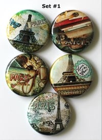 Image 1 of I Love Paris Buttons