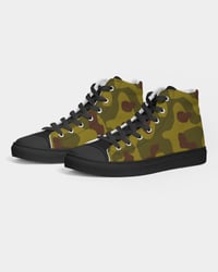 Image 1 of Camo Women's Hightop Canvas Shoe - Black