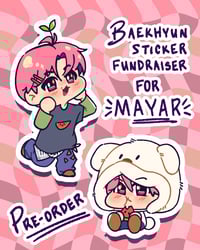 Image 1 of [ PRE-ORDER ] Baek Clear Sticker Fundraiser