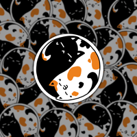 Image 1 of [STICKERS] Yin Yang Epoxy Sticker